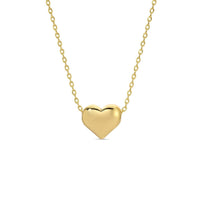 Petite Simple Gold Heart Necklace