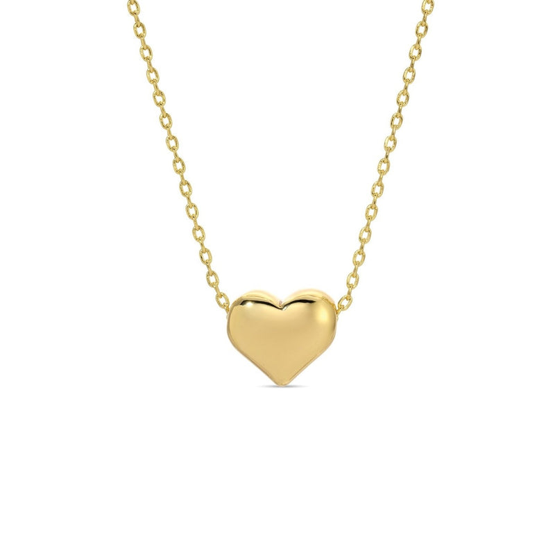 Petite Simple Gold Heart Necklace