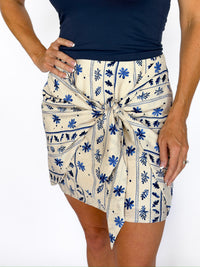 Great Springs Faux Wrap Mini Skirt