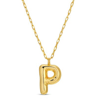 Large Balloon Initial Necklace