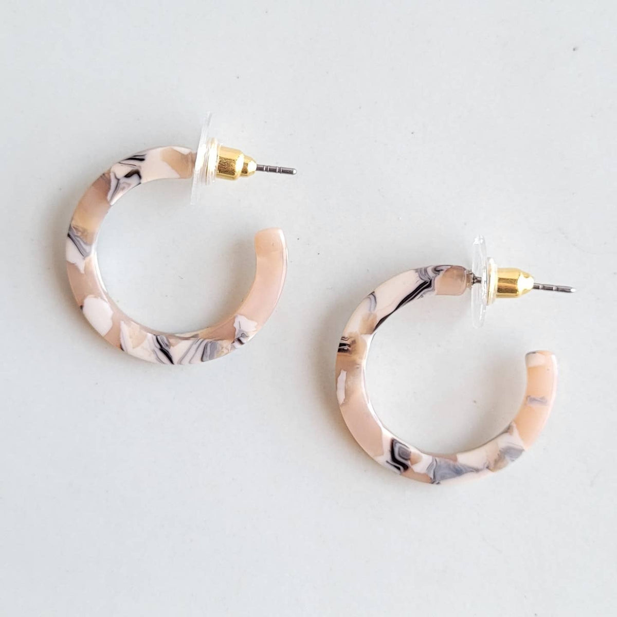 Cam Mini Hoops-Sandstone