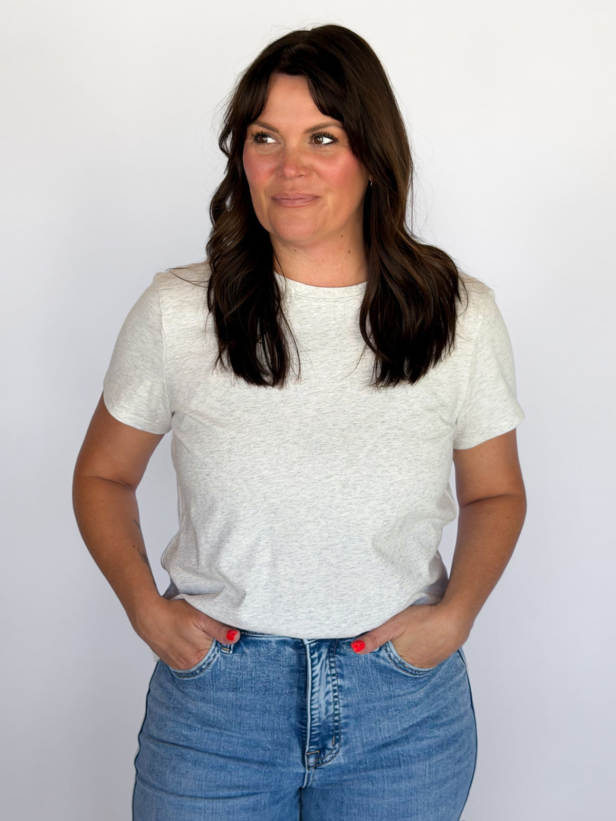 Asher Tee - Heather Grey