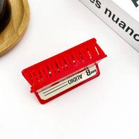 Retro Red Cassette Tape Hair Clip