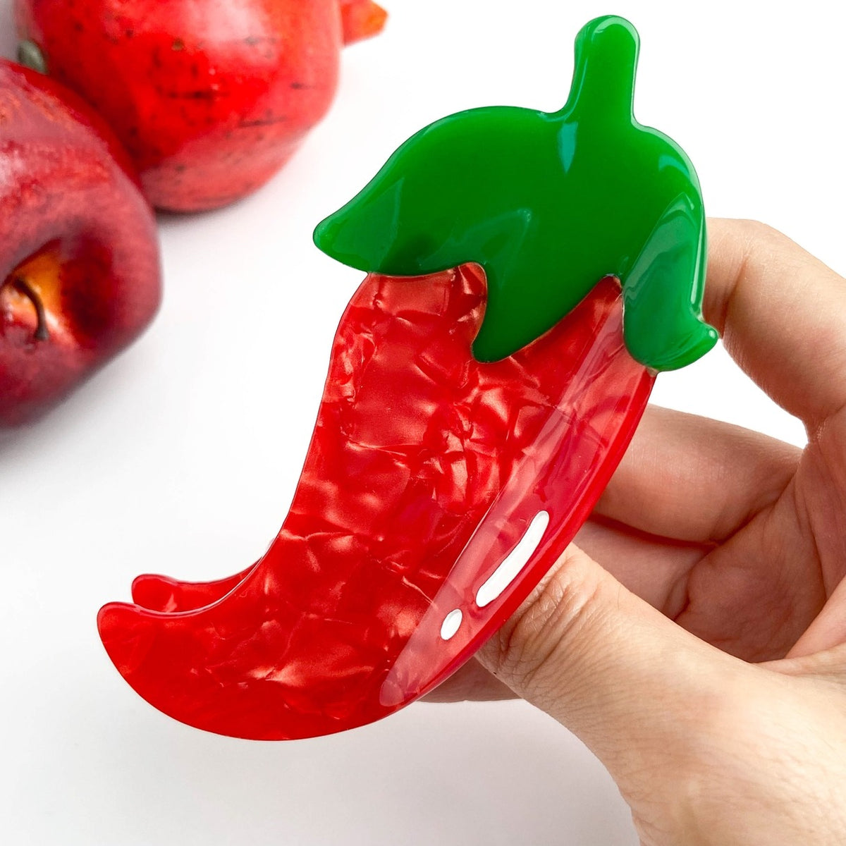 Red Chili Pepper Hair Clip