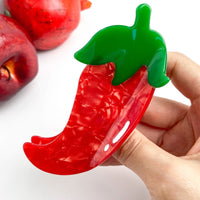 Red Chili Pepper Hair Clip