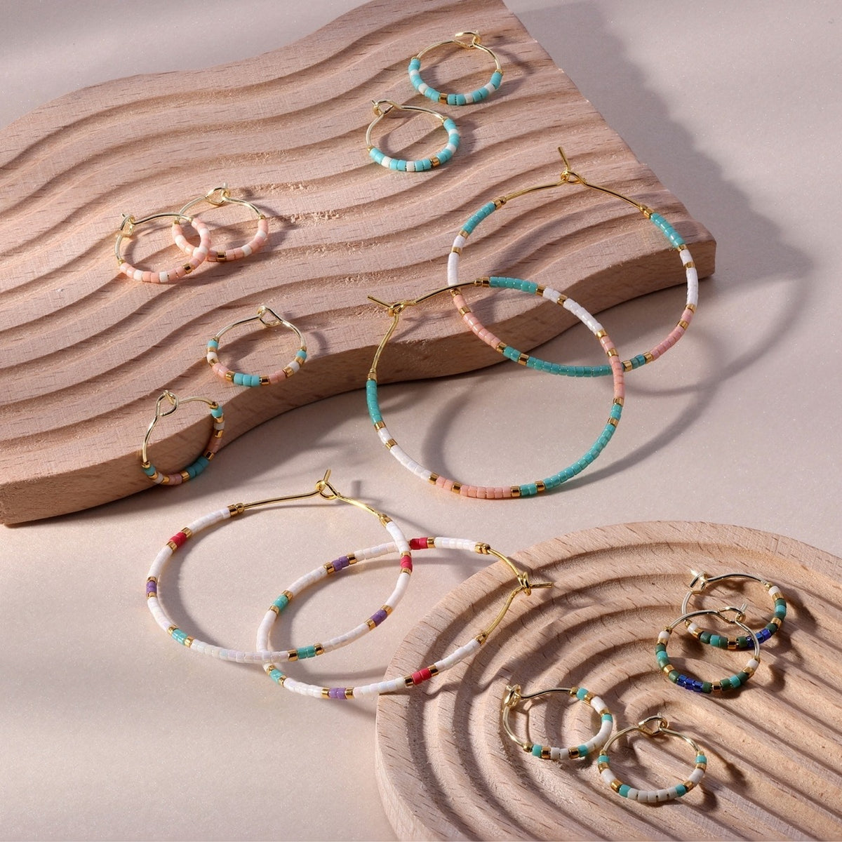 Miyuki Round Wire Earrings