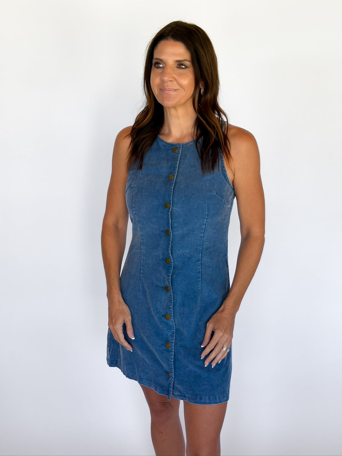 Get Like This Buttoned Dress