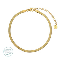 Snake Chain Anklet- Water Resistant
