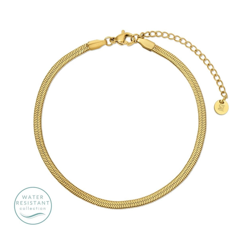 Snake Chain Anklet- Water Resistant