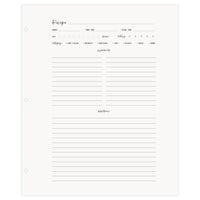 Large Recipe Page Set