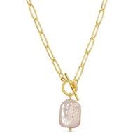 Baroque Pearl Toggle Necklace