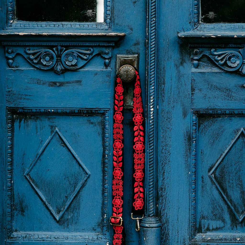 Kennedi Black & Red Adjustable Strap