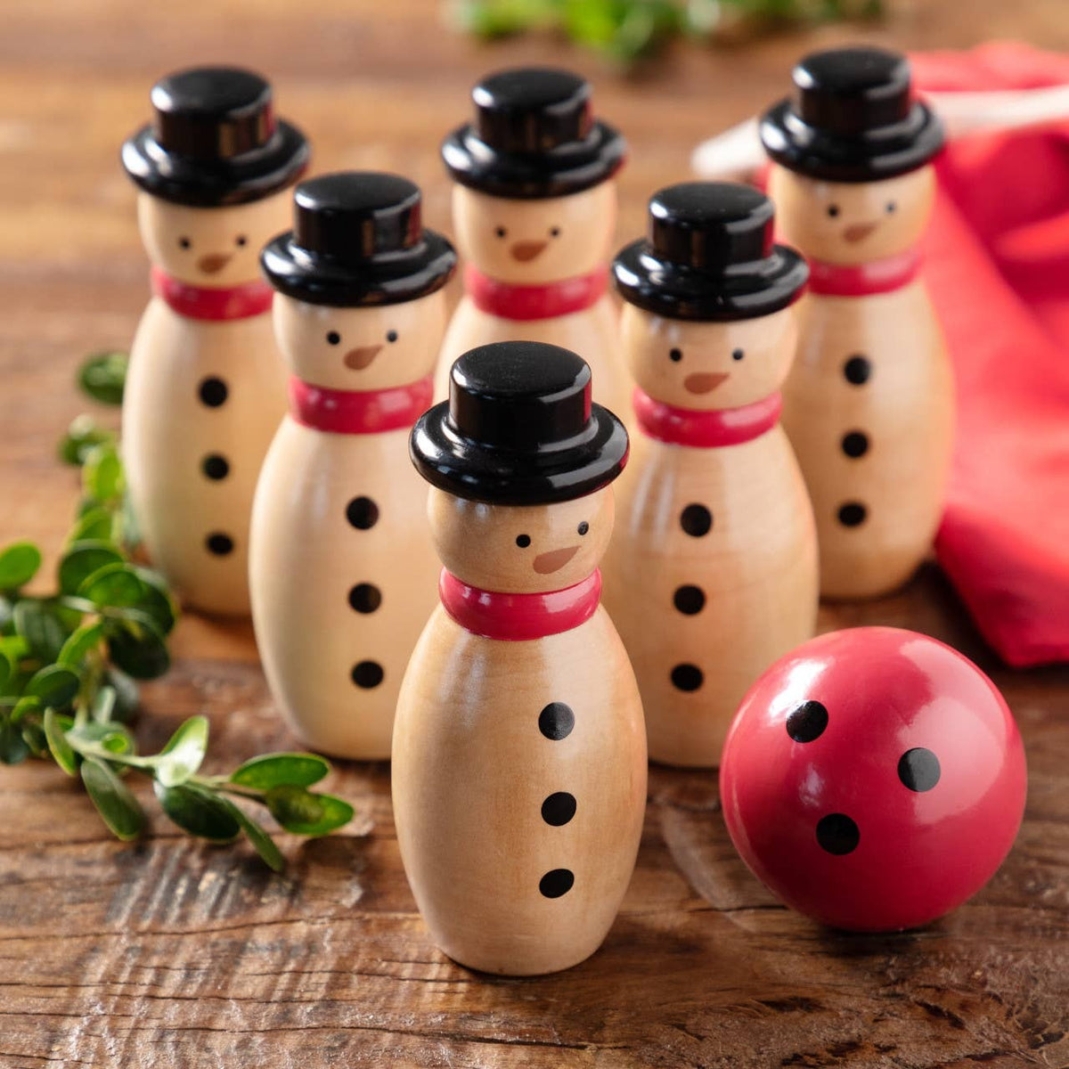 Bowling Snowman Set