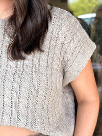 Effortless Cable Knit Sweater Tank