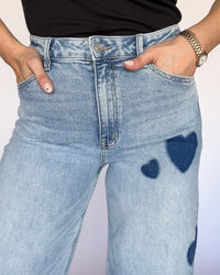 Rosalind Heart HR Barrel Jeans