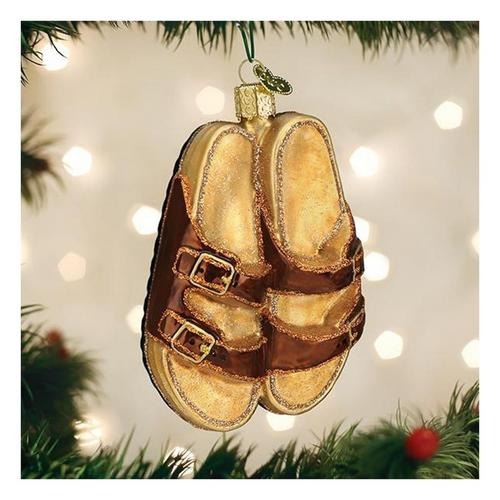 Sandal Glass Ornament