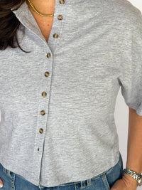 Ashlyn Button Tee