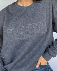 Vintage "Dawgs" Tone on Tone Embroidered Sweatshirt