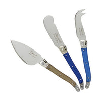 Laguiole Cheese Knives- Cream and Blue