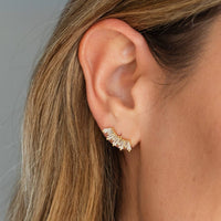 Curved Baguette Stud Set