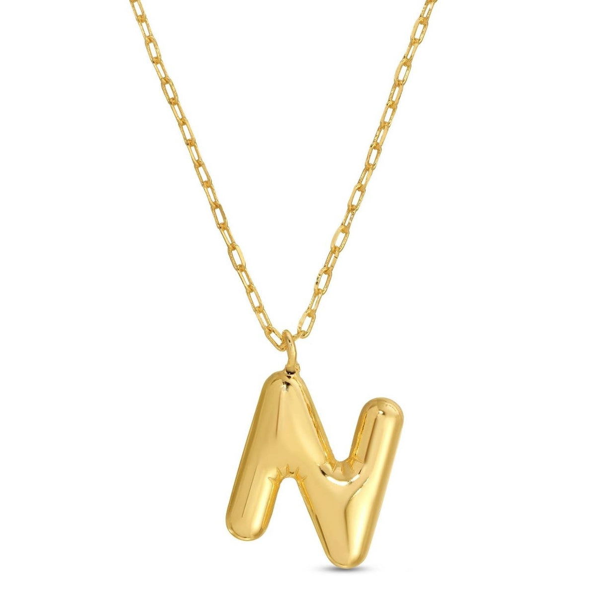 Large Balloon Initial Necklace