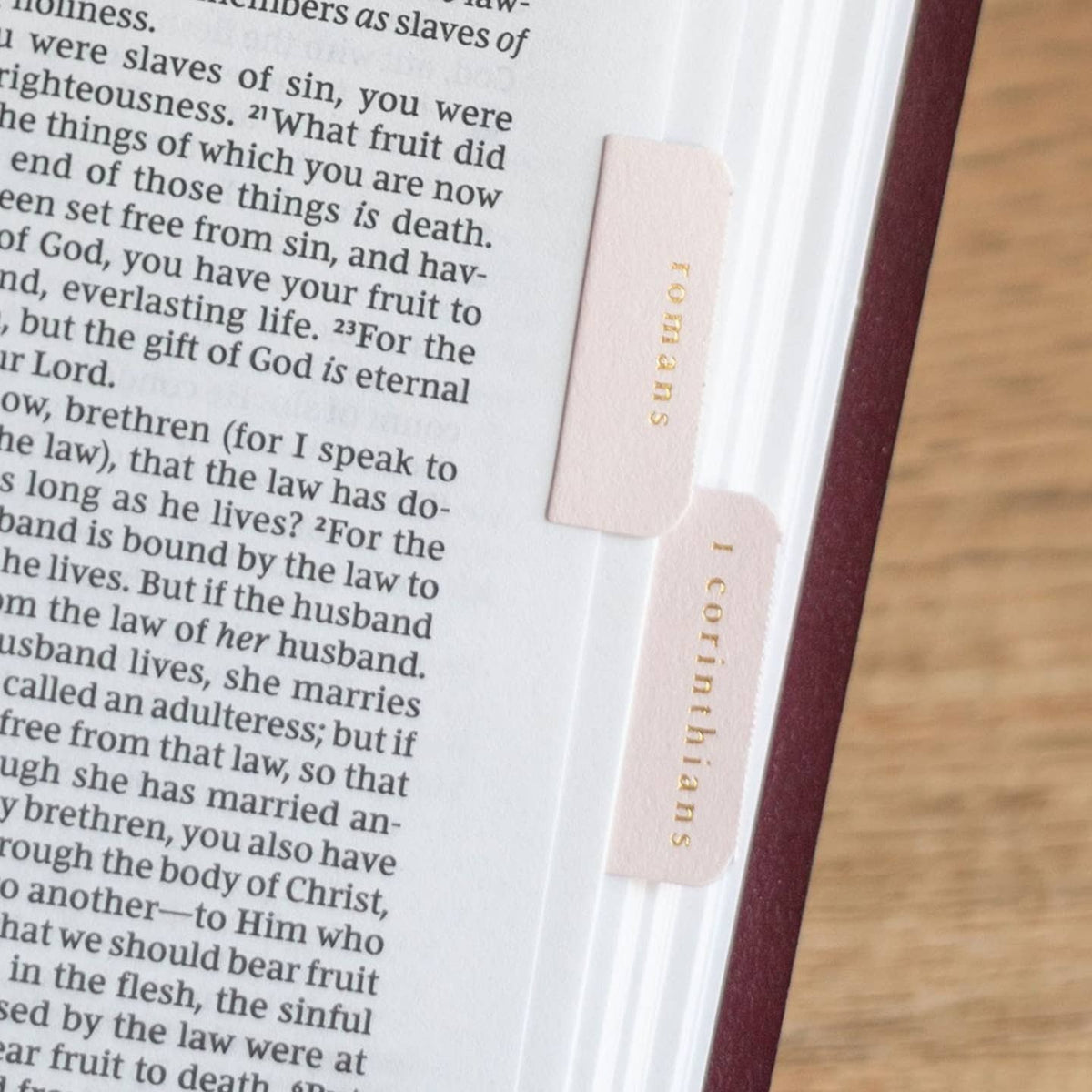 Pink & Cream Bible Tabs