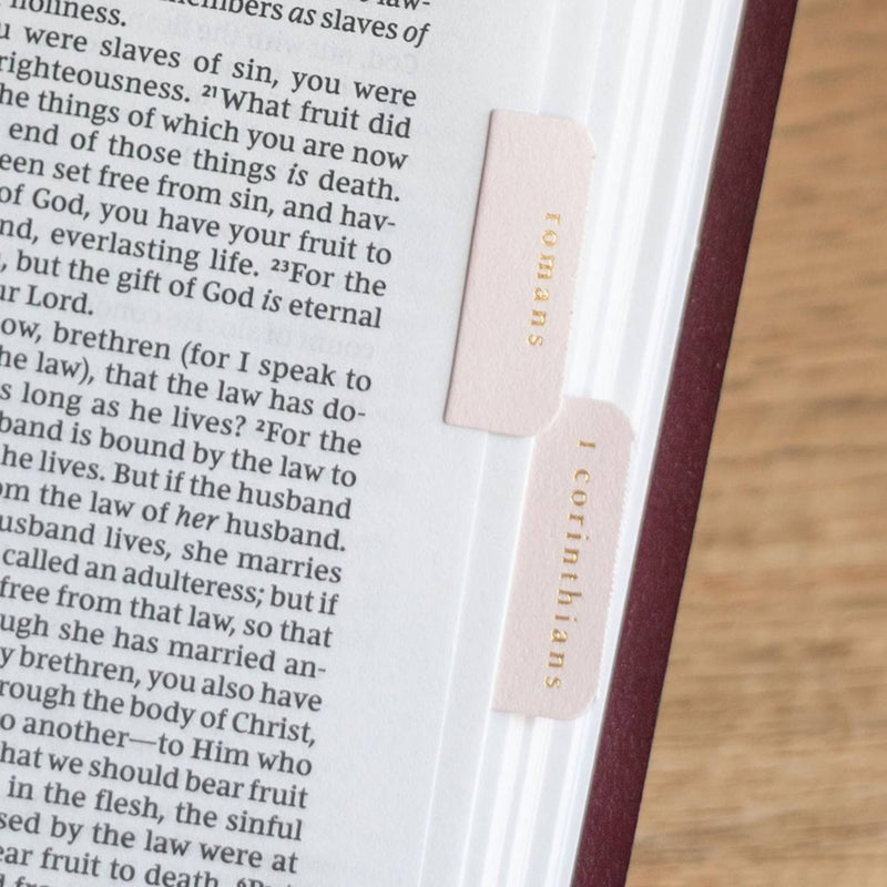 Pink & Cream Bible Tabs