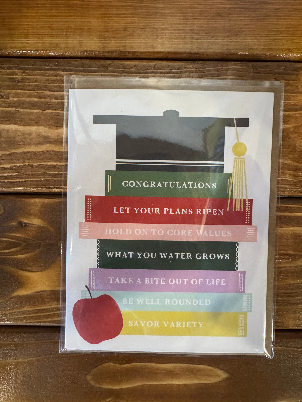 Congratulations Book Stack Apple Card