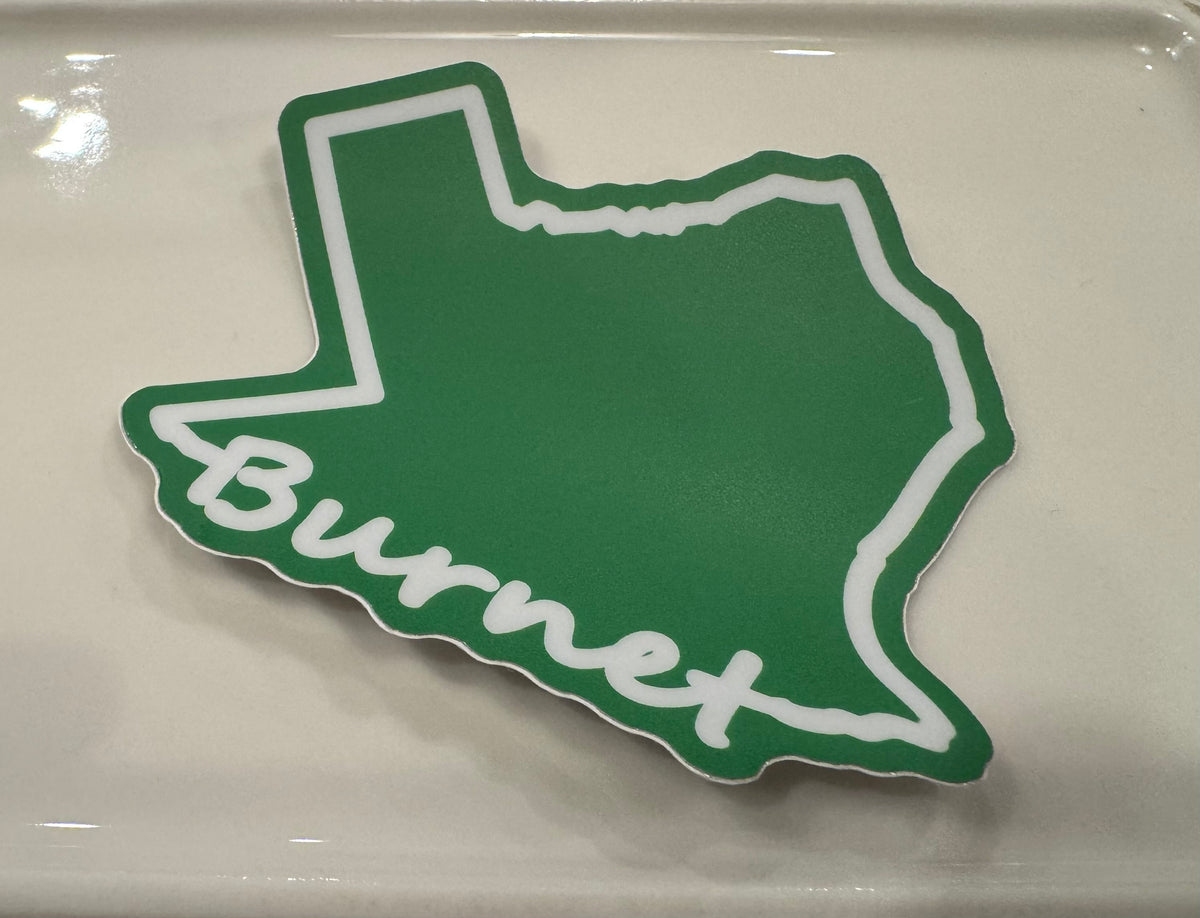 Burnet TX Outline Sticker