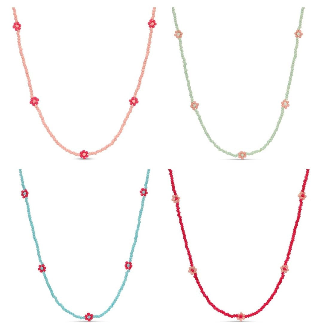 Flower Beaded Necklace
