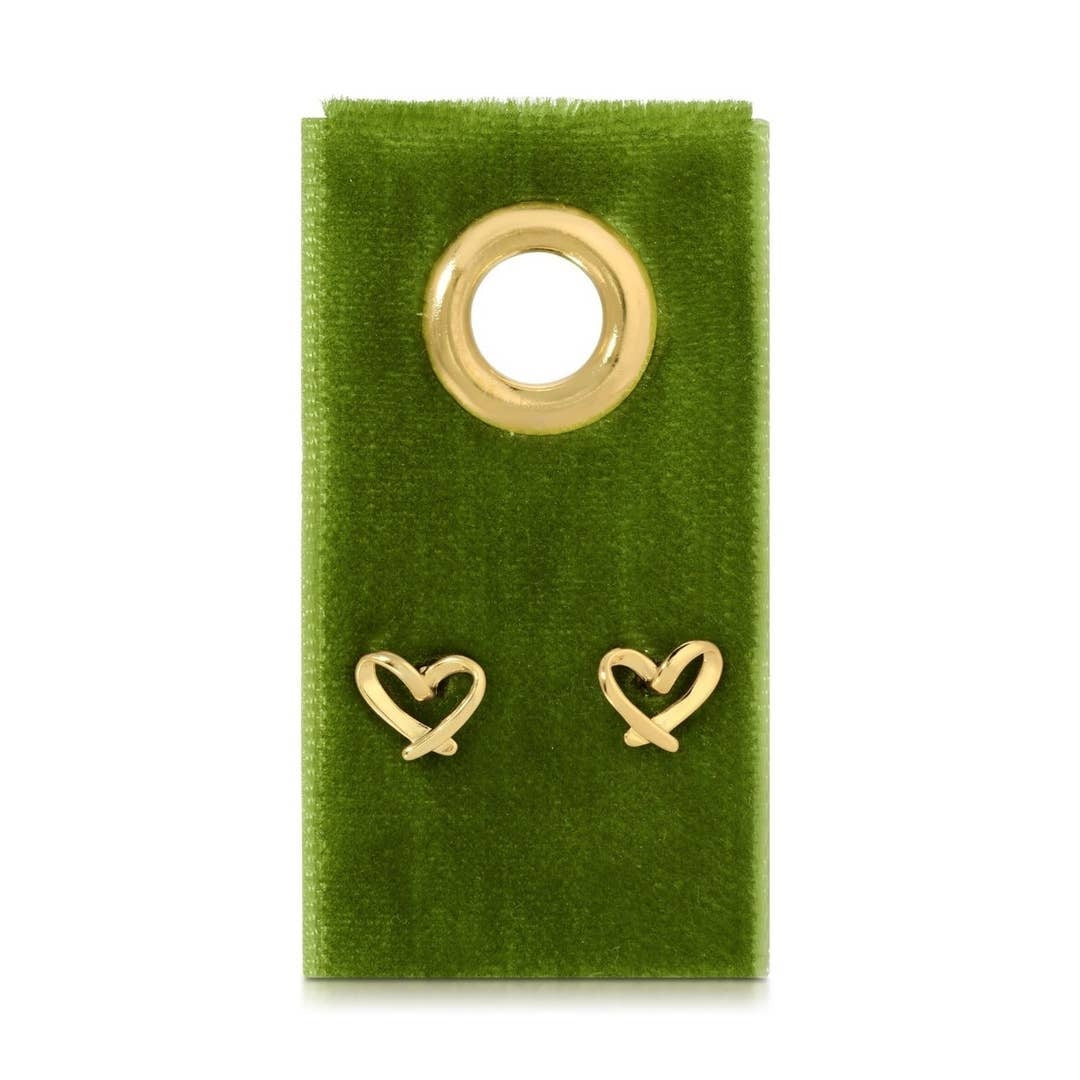 Love Note Heart Studs