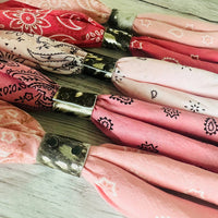 Pink Hand Dyed Bandanas