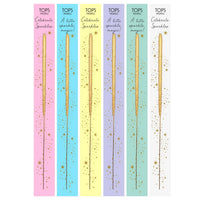 Wish 6.75" Sparkler Card - Celebrate - Gold -Assorted Colors