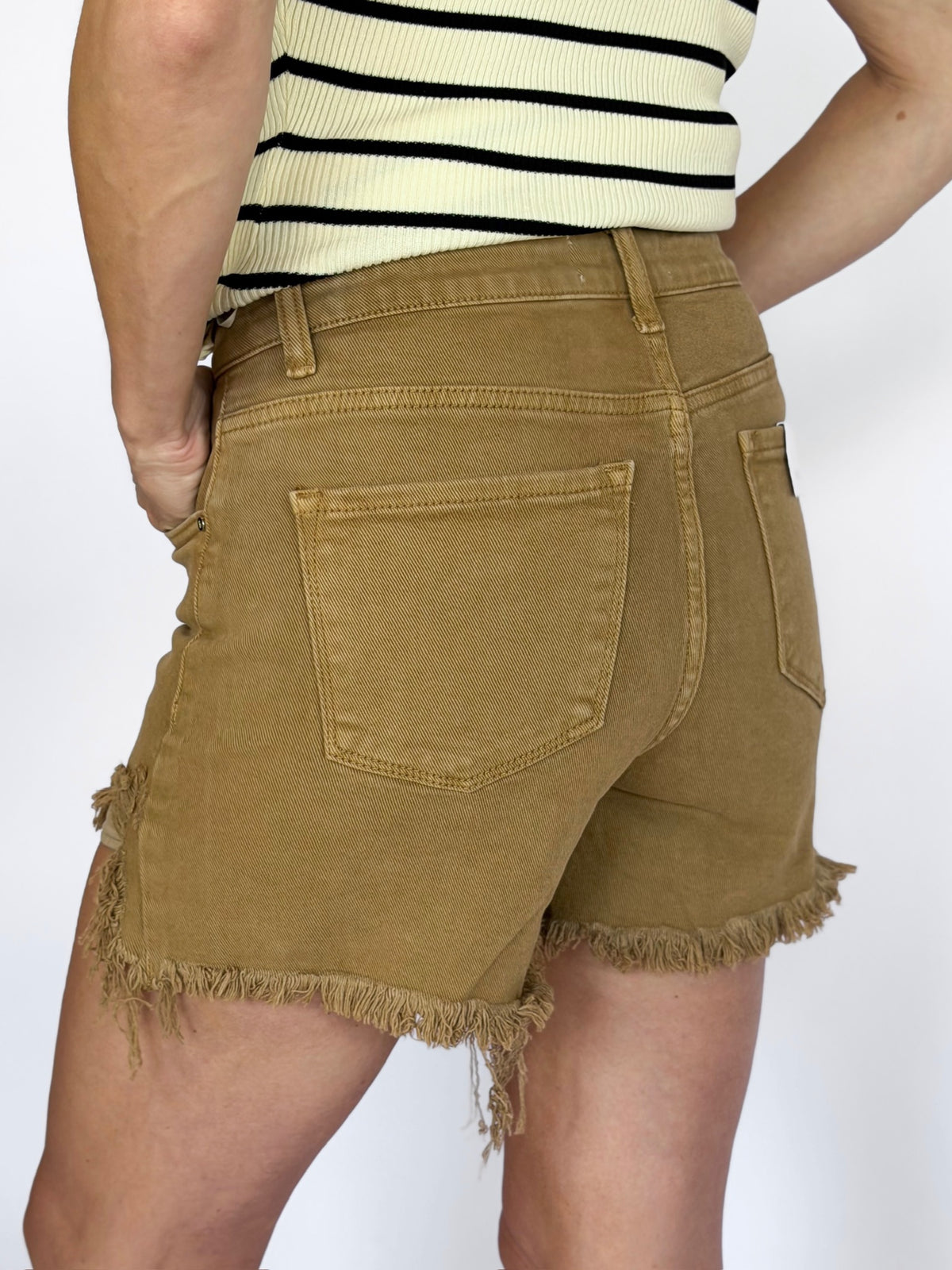 Chandler Frayed Denim Shorts