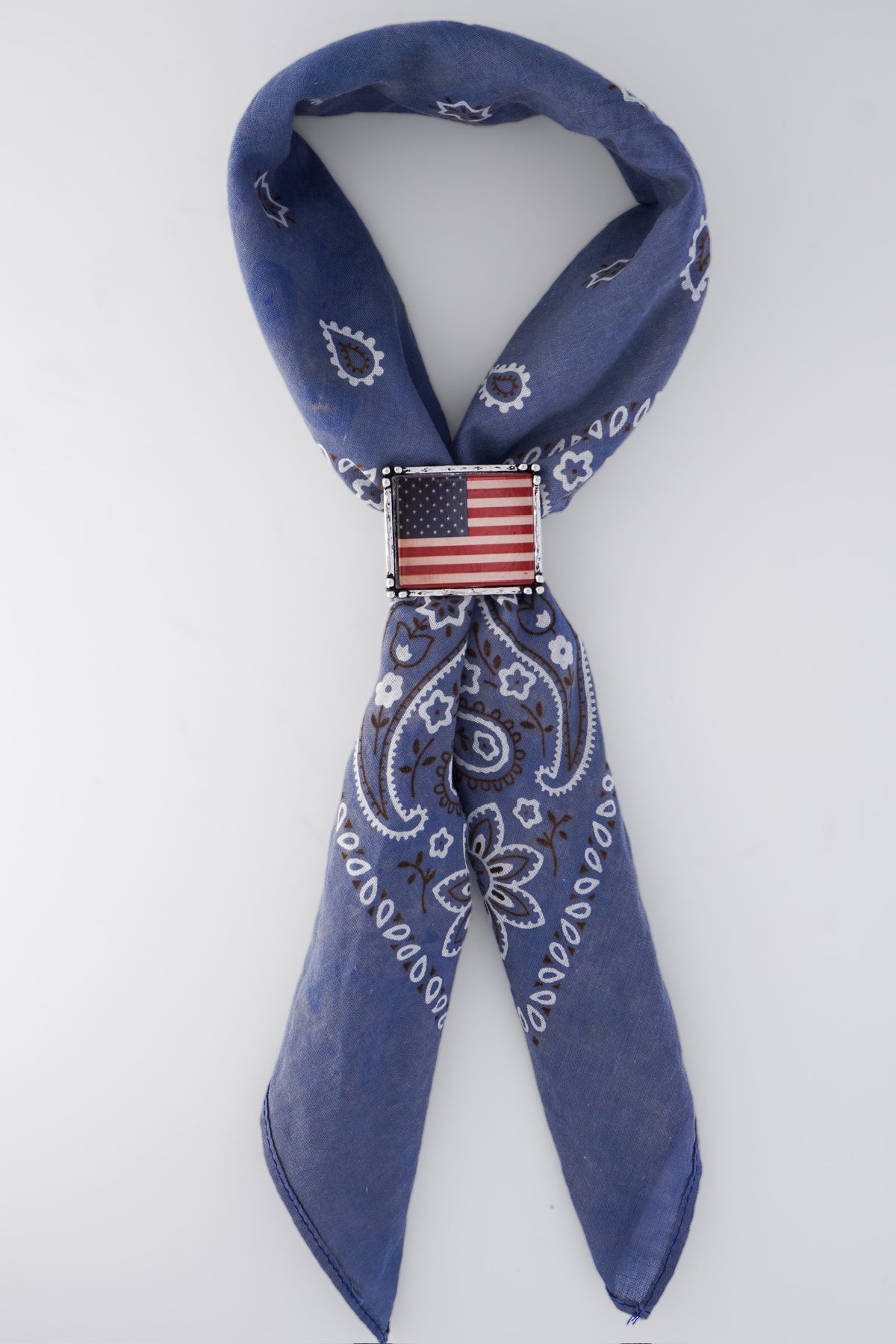 America Flag Scarf Stretch Ring