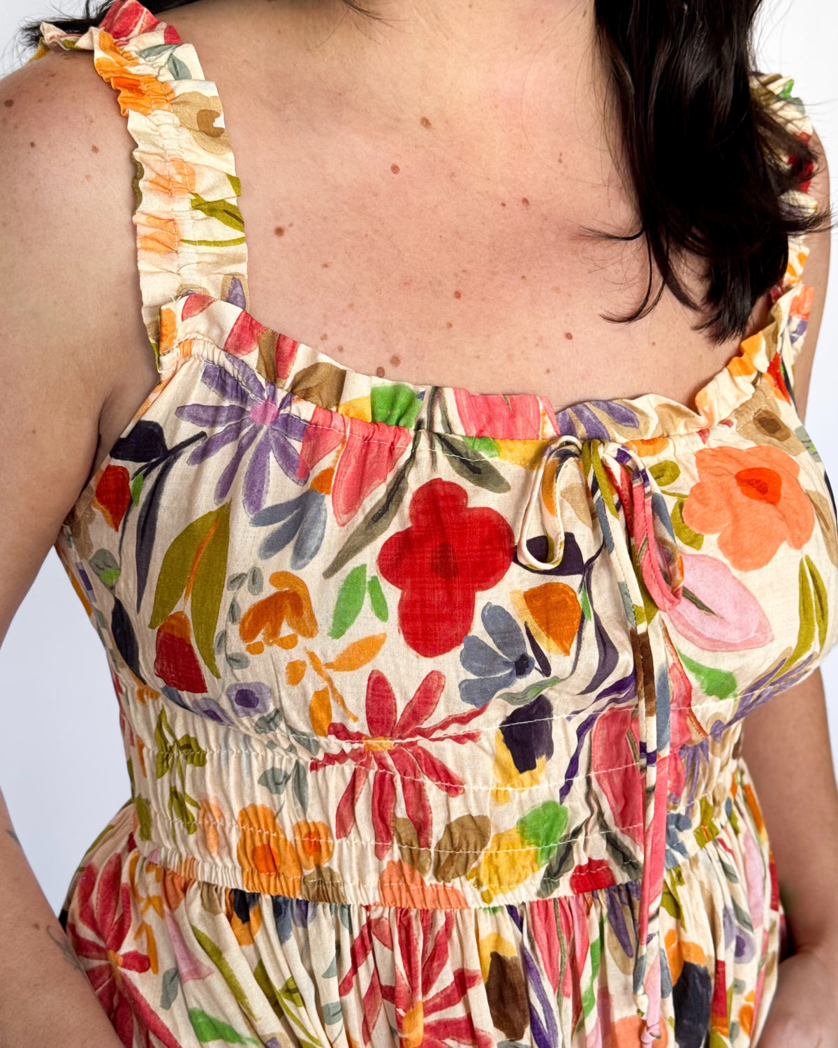 Painted Garden Midi Dress