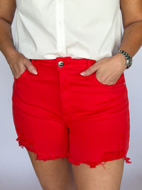 Cherry Bomb Denim Shorts