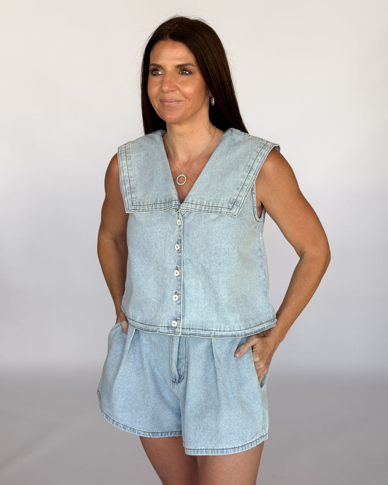 Penelope Sailor Top