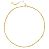 June Pearl Accented 3mm Beaded Necklace