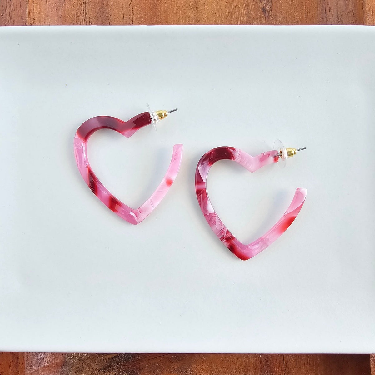 Heart Hoops- Strawberry Fizz
