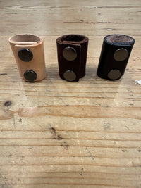 Leather Snap Scarf Rings