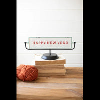Merry Christmas/Happy New Years Enamel Flip Sign