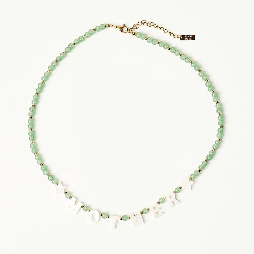 Mother Necklace- Mint