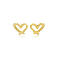 Love Note Heart Studs