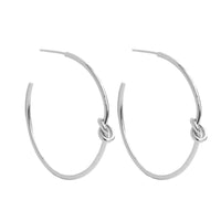 Knot Hoop Earring