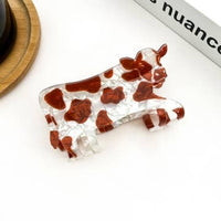 Brown Cow Hair Clip