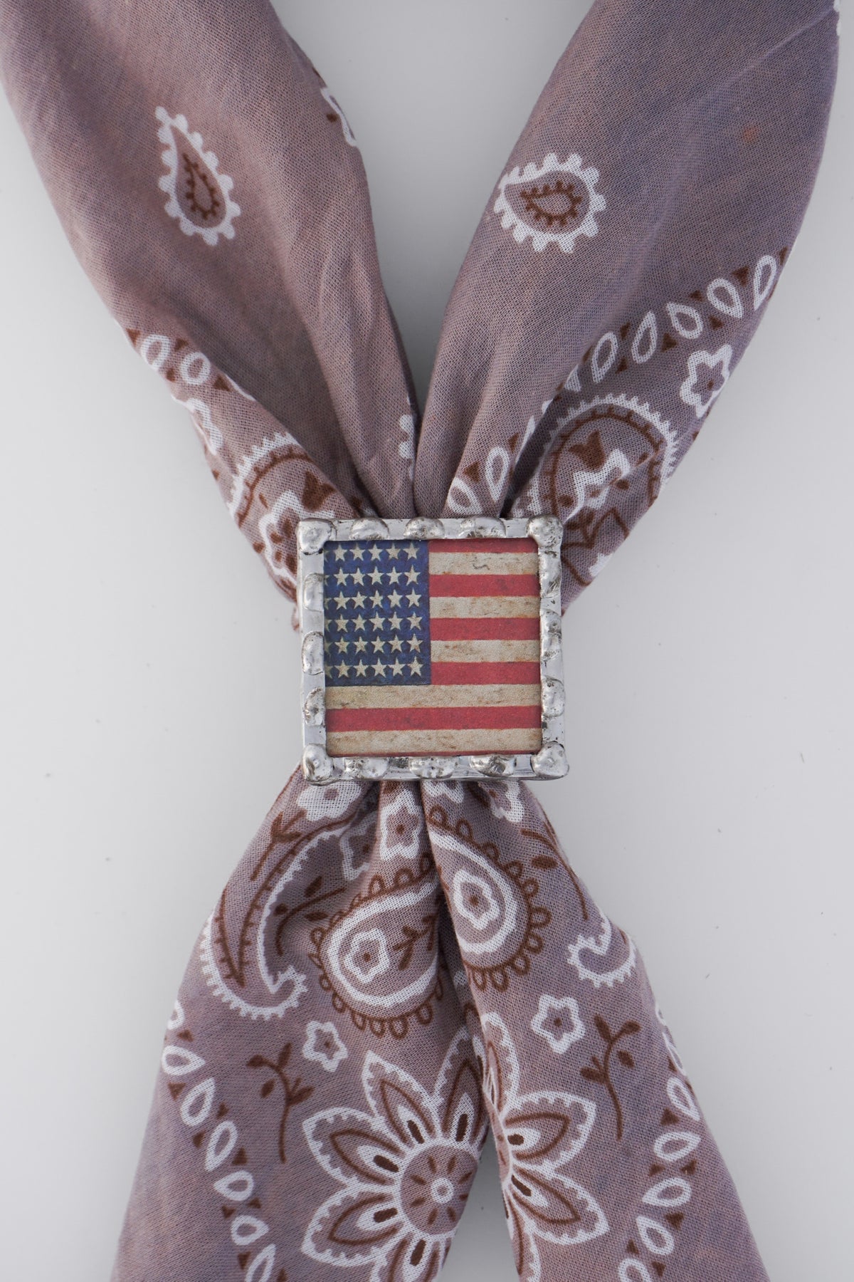 Vintage Flag Scarf Stretch Ring