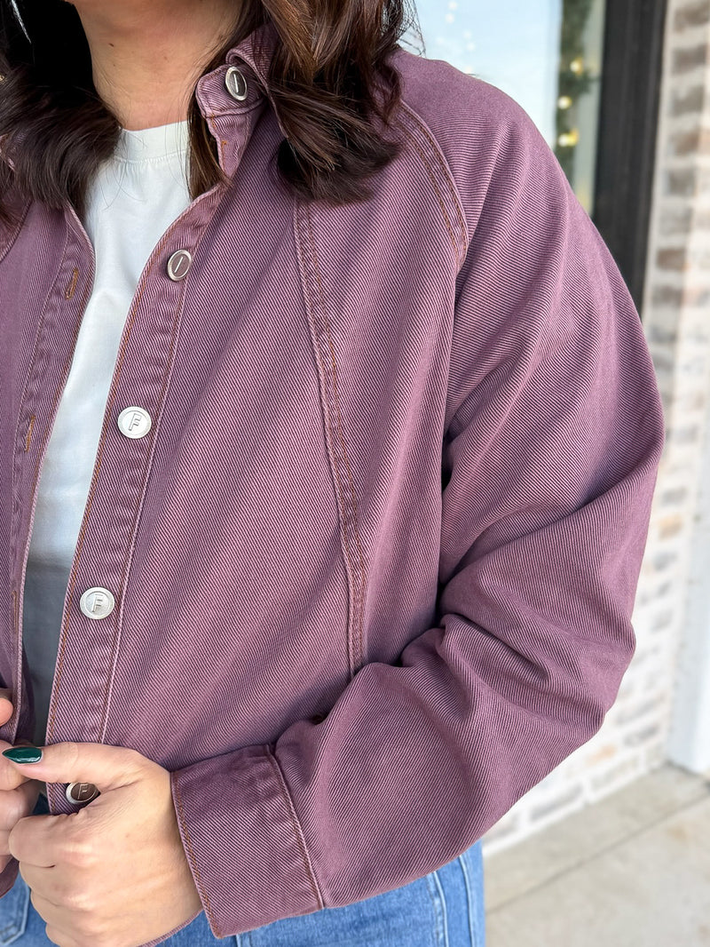Masala Colored Denim Top