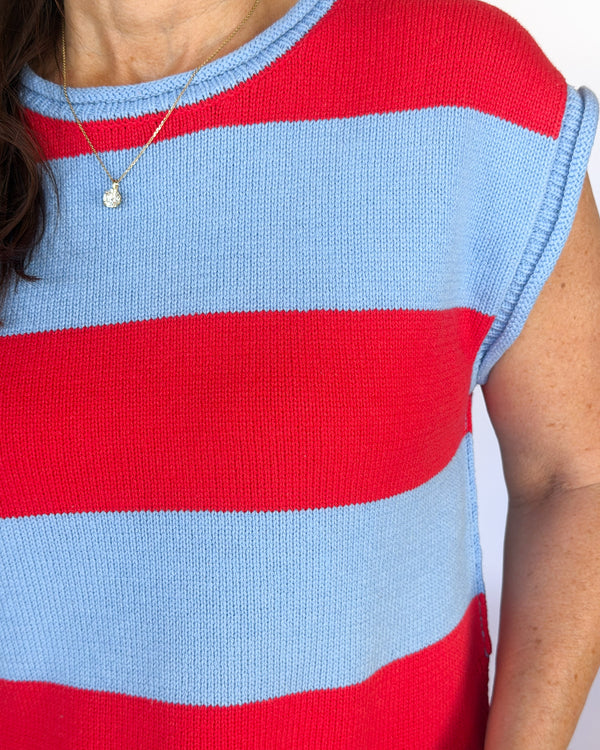 Liberty Stripe Colorblock Top