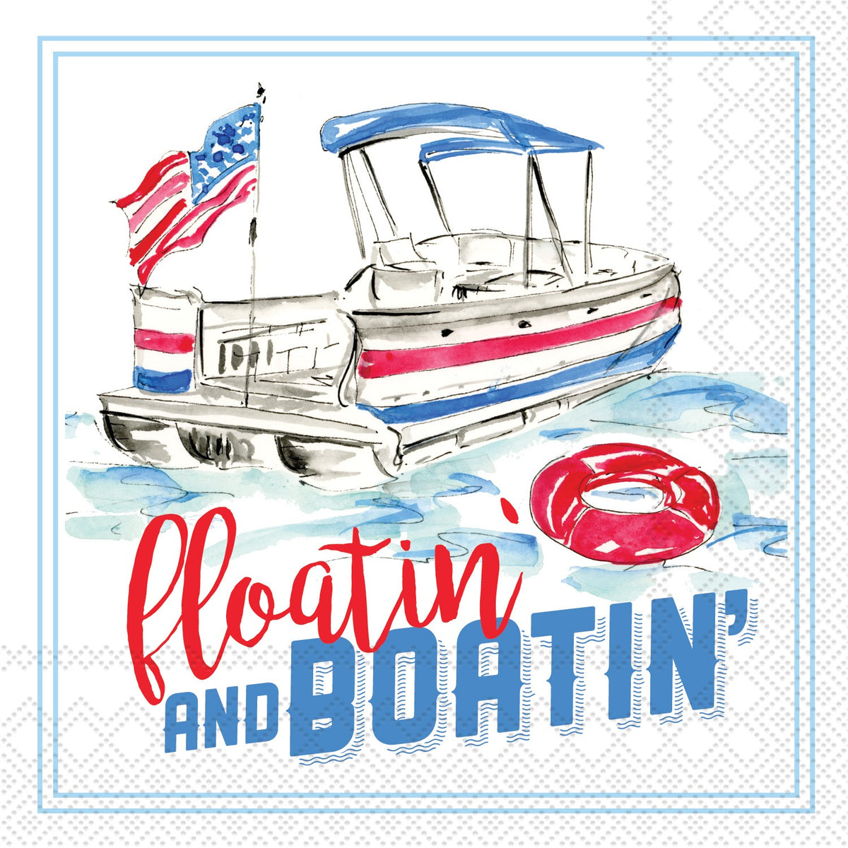 Cocktail Napkins - Floatin & Boatin
